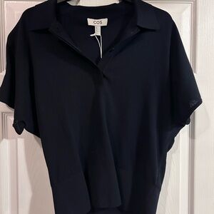 COS Deep Navy Polo Shirt